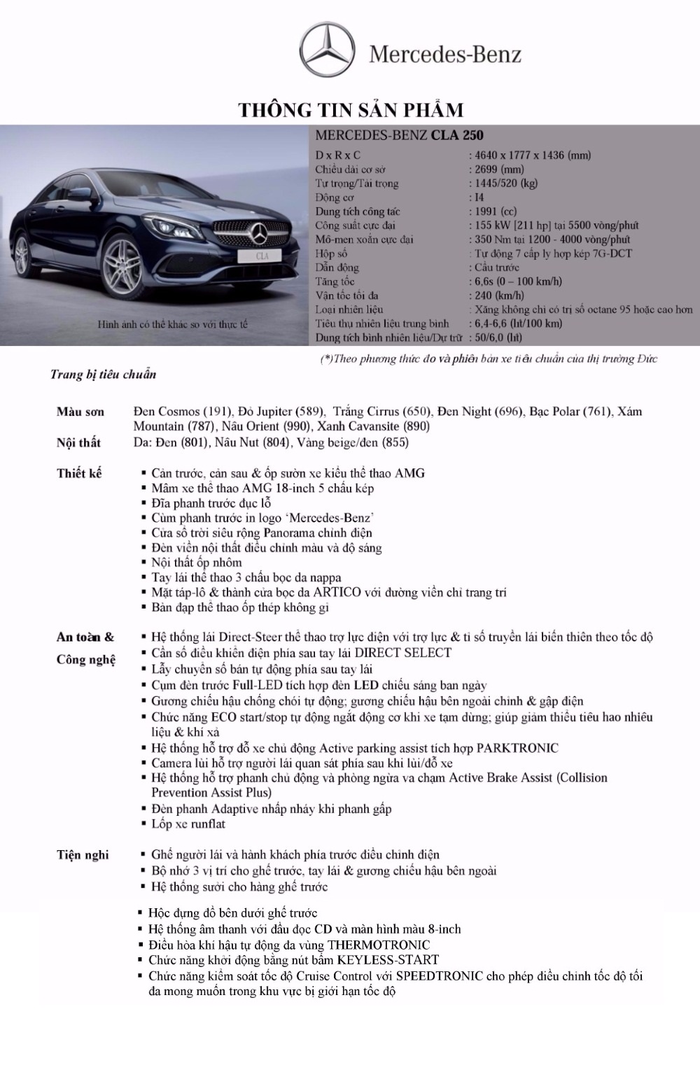 Mercedes CLA 250 2018